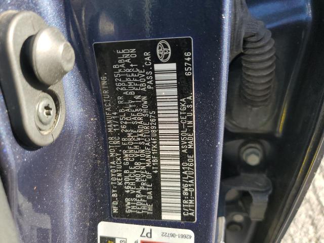 2015 TOYOTA CAMRY LE - 4T1BF1FK4FU892675
