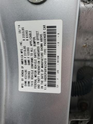 2015 HONDA ACCORD EXL - 1HGCR2F8XFA024919