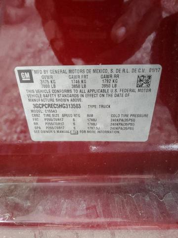 2017 CHEVROLET SILVERADO - 3GCPCREC5HG313503