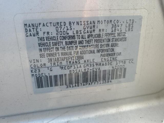2015 NISSAN SENTRA S - 3N1AB7APXFY313884