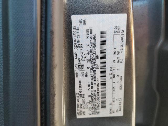 VIN 1FMCU0GX0EUB86087 2014 Ford Escape, SE no.14