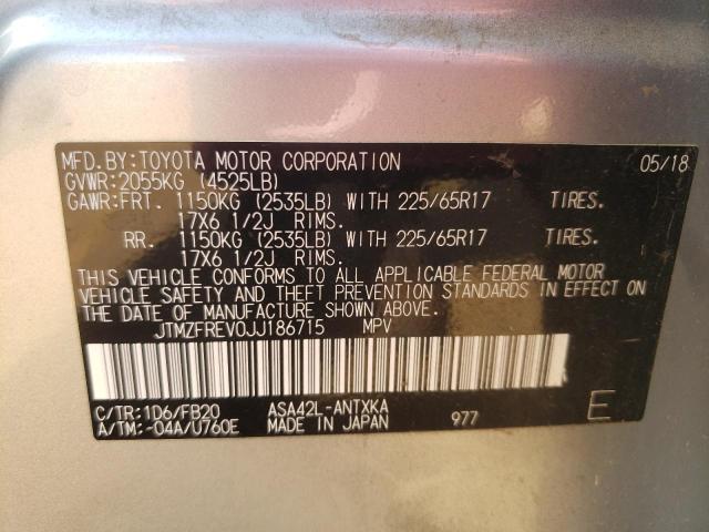 2018 TOYOTA RAV4 LE - JTMZFREV0JJ186715