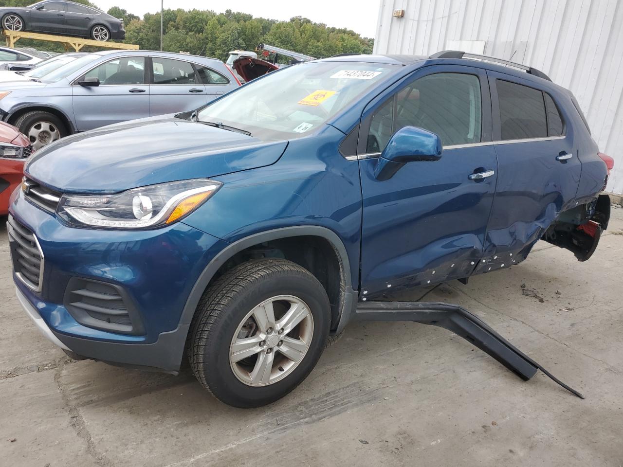 CHEVROLET TRAX 1LT 2020 blue  gas 3GNCJLSBXLL245199 photo #1