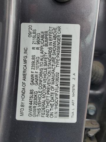 2020 HONDA ACCORD SPO - 1HGCV1F31LA138202