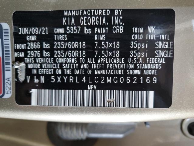 2021 KIA SORENTO S - 5XYRL4LC2MG062169