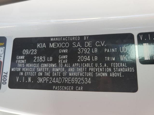 2024 KIA FORTE LX - 3KPF24AD7RE692534