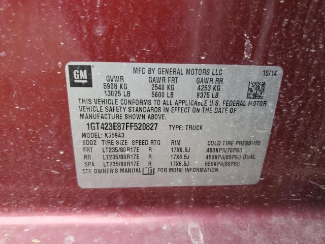 2015 GMC SIERRA K35 - 1GT423E87FF520827