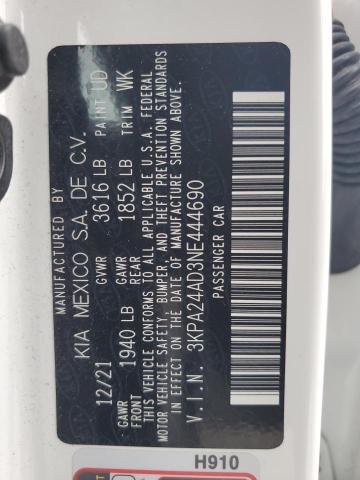 2022 KIA RIO LX - 3KPA24AD3NE444690
