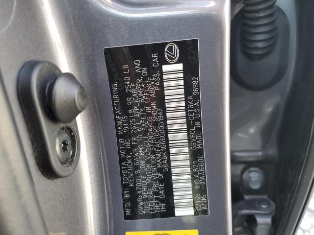 2016 LEXUS ES 350 - 58ABK1GG6GU001947