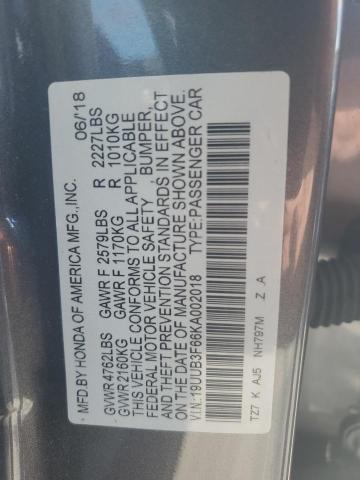 2019 ACURA TLX TECHNO - 19UUB3F66KA002018