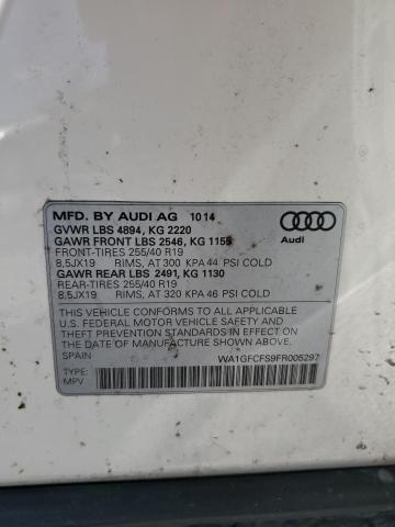 2015 AUDI Q3 PRESTIG WA1GFCFS9FR005297