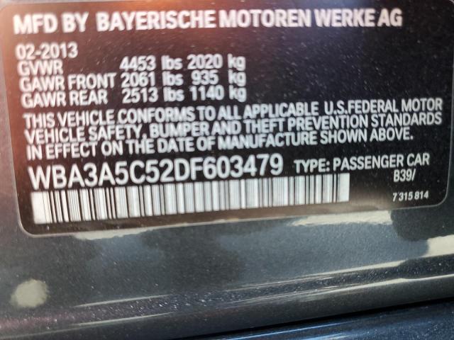 VIN WBA3A5C52DF603479 2013 BMW 3 Series, 328 I no.12