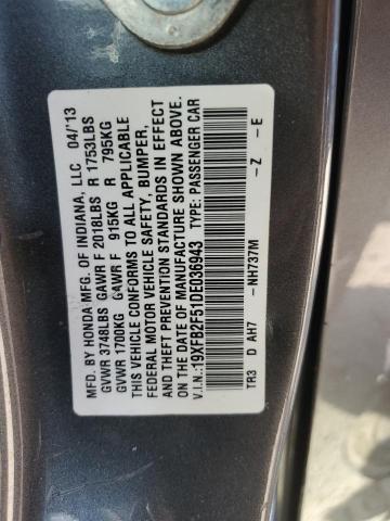 VIN 19XFB2F51DE036943 2013 Honda Civic, LX no.13