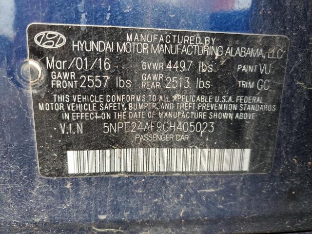 2016 HYUNDAI SONATA SE - 5NPE24AF9GH405023