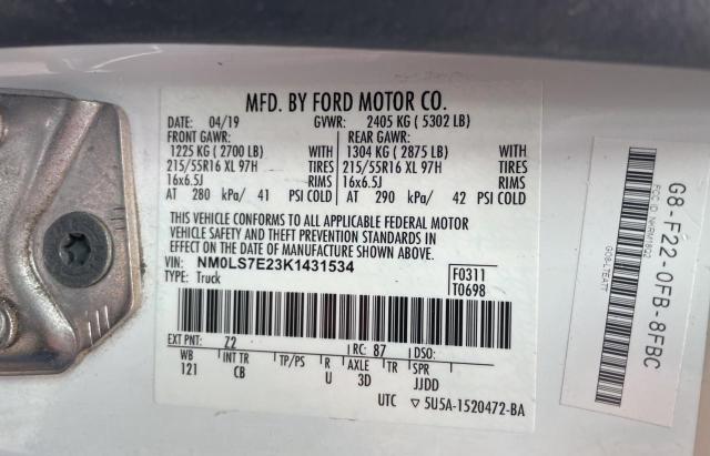 2019 FORD TRANSIT CO NM0LS7E23K1431534  73032404