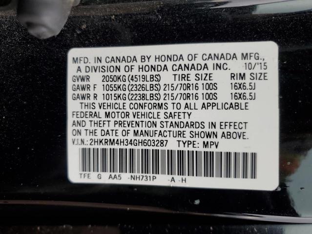 2016 HONDA CR-V LX - 2HKRM4H34GH603287