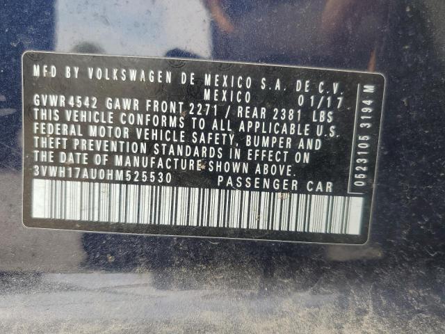 2017 VOLKSWAGEN GOLF ALLTR - 3VWH17AU0HM525530