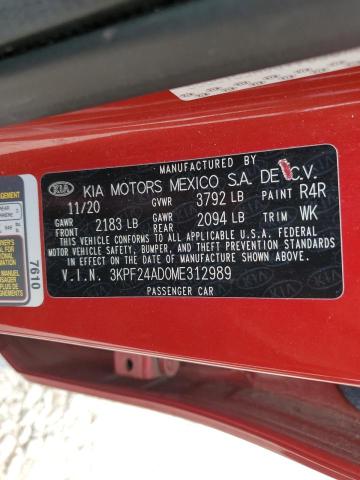 2021 KIA FORTE FE - 3KPF24AD0ME312989