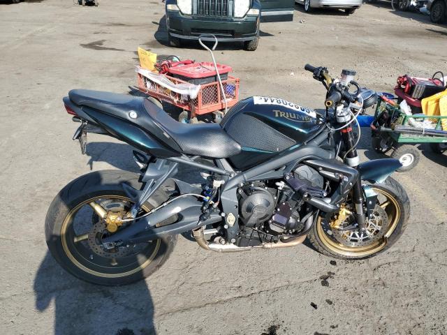 TRIUMPH MOTORCYCLE STREET TRI 2009 gray racer gas SMTD02NE49J384875 photo #1