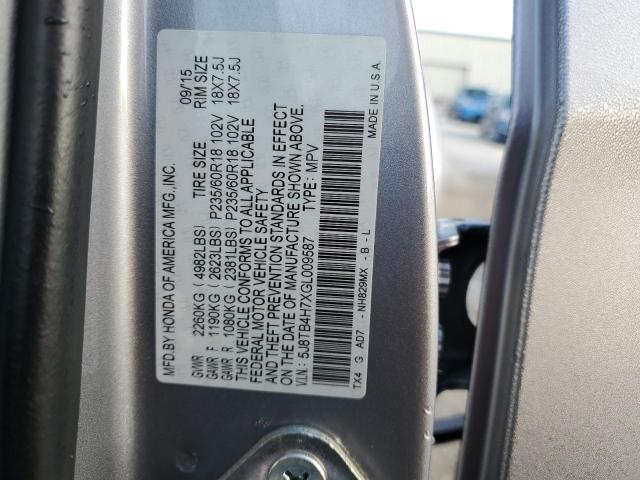 2016 ACURA RDX ADVANC 5J8TB4H7XGL009587