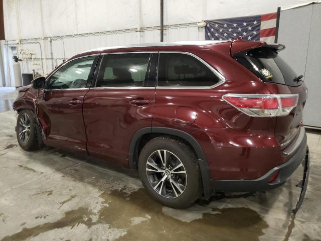 VIN 5TDJKRFH7GS331598 2016 Toyota Highlander, Xle no.2