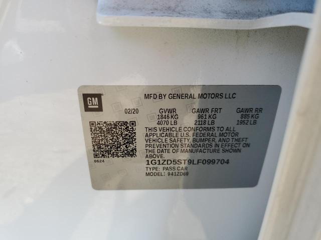 2020 CHEVROLET MALIBU LT - 1G1ZD5ST9LF099704