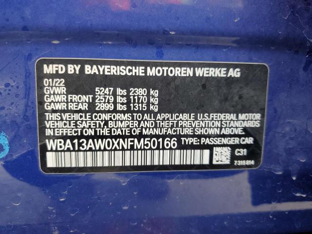 2022 BMW M440XI GRA - WBA13AW0XNFM50166