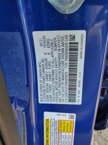 2022 HONDA CIVIC LX - 2HGFE2F23NH506975