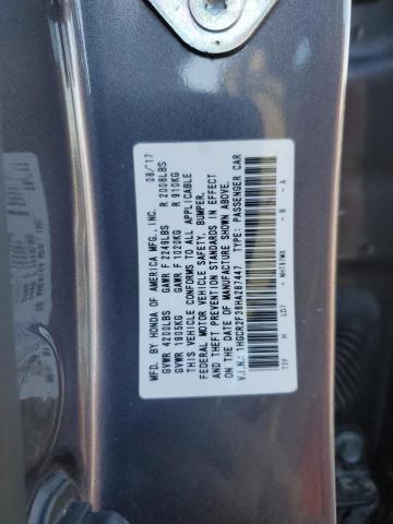 VIN 1HGCR2F36HA287447 2017 Honda Accord, LX no.13