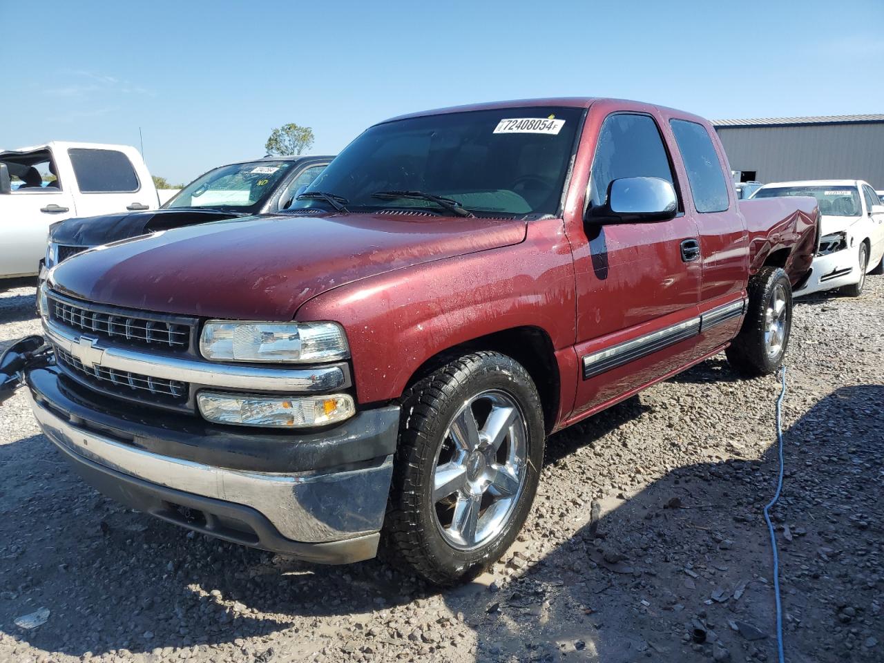 CHEVROLET SILVERADO 2002 maroon  gas 2GCEC19T921200317 photo #1