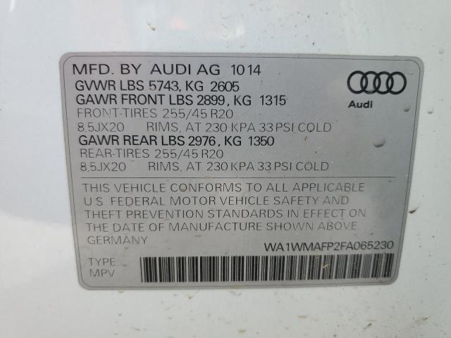 2015 AUDI Q5 PRESTIG - WA1WMAFP2FA065230