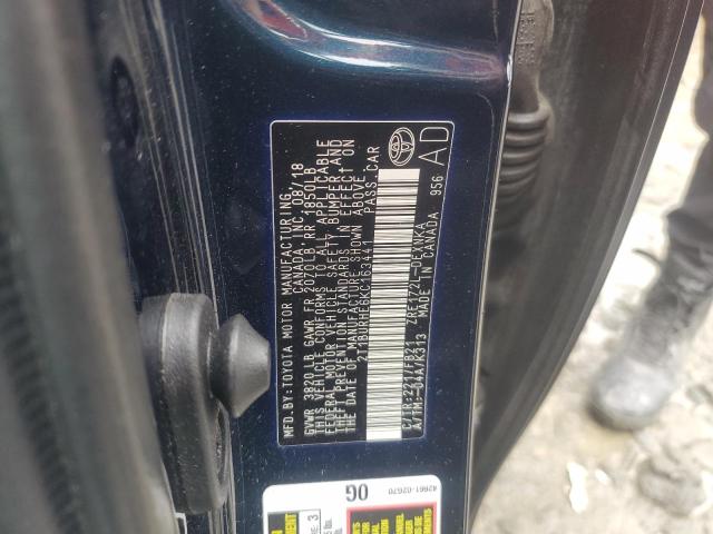 2019 TOYOTA 1/2 TON LO 2T1BURHE6KC163441