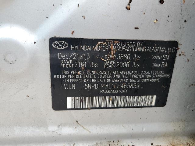 VIN 5NPDH4AE1EH465859 2014 Hyundai Elantra, SE no.13