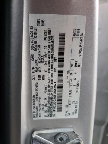 VIN 1FMCU0G75FUA57974 2015 Ford Escape, SE no.13