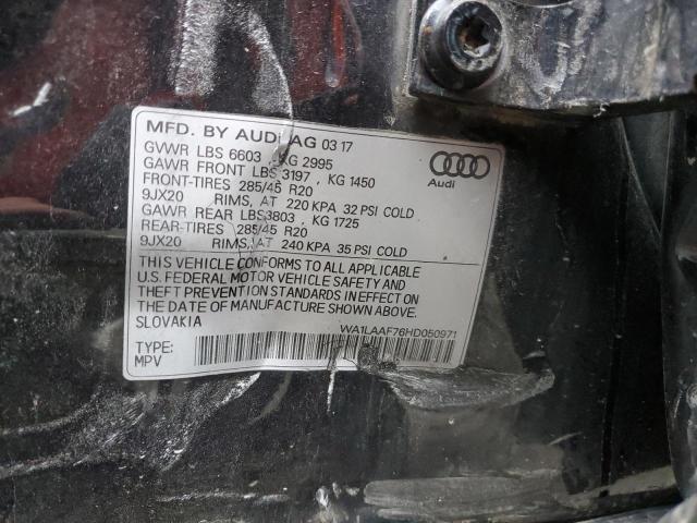 2017 AUDI Q7 PREMIUM - WA1LAAF76HD050971