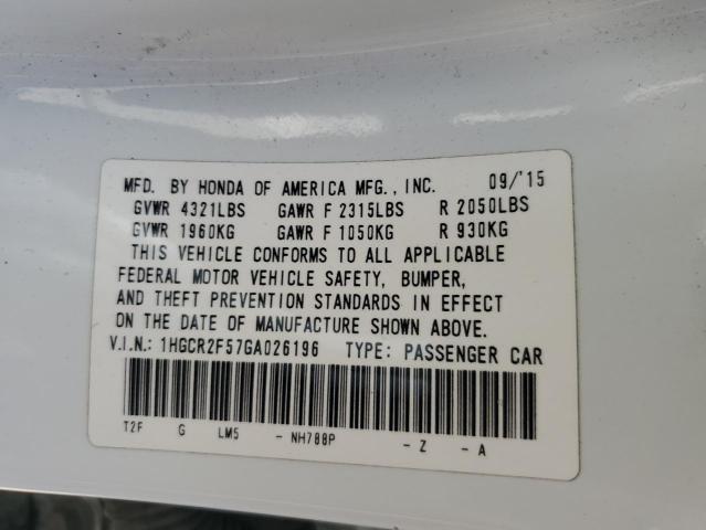 2016 HONDA ACCORD SPO - 1HGCR2F57GA026196
