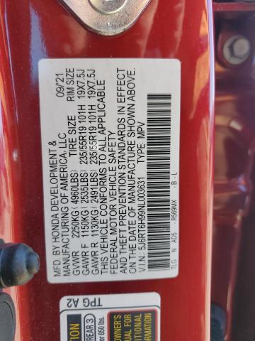 2022 HONDA CR-V TOURI - 5J6RT6H99NL003631