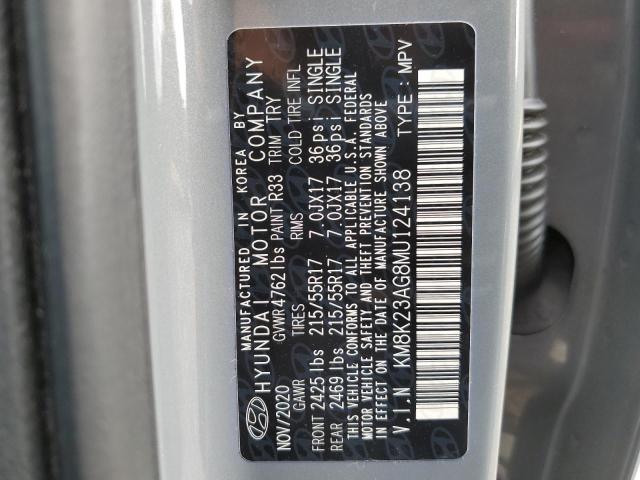 2021 HYUNDAI KONA - KM8K23AG8MU124138