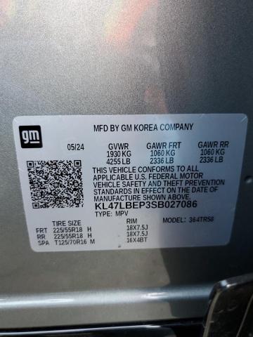 VIN KL47LBEP3SB027086 2025 BUICK ENVISTA SP no.13