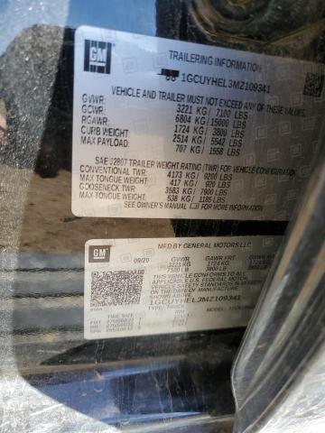 2021 CHEVROLET SILVERADO - 1GCUYHEL3MZ109341