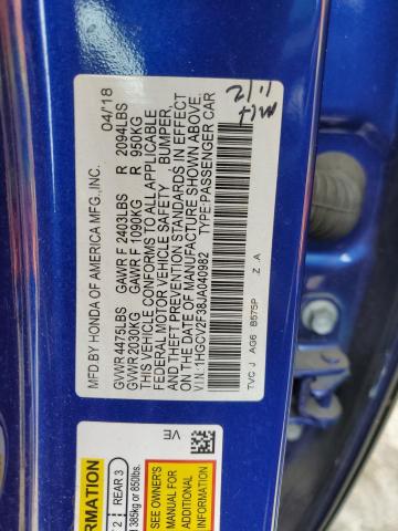 2018 HONDA ACCORD SPO - 1HGCV2F38JA040982