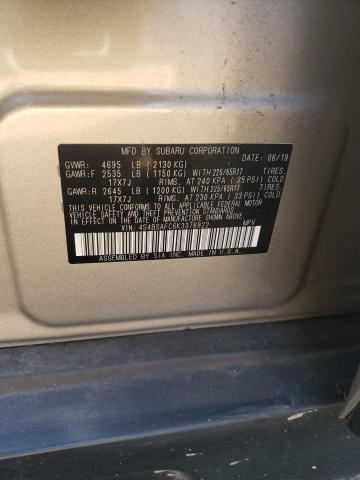 VIN 4S4BSAFC6K3376922 2019 Subaru Outback, 2.5I Pre... no.13