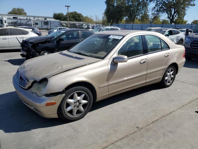 MERCEDES-BENZ C 240 2003 gold  gas WDBRF61J43F333060 photo #1