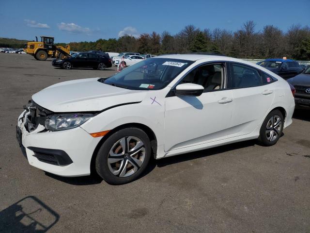 HONDA CIVIC LX 2018 white  gas 2HGFC2F54JH530180 photo #1