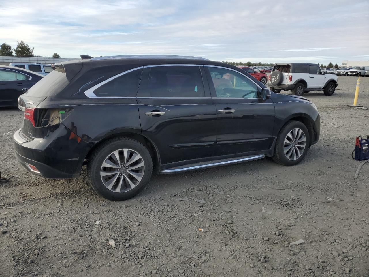 ACURA MDX TECHNO 2014 black  gas 5FRYD4H47EB002065 photo #4