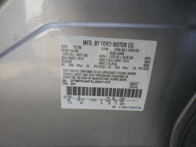 2020 FORD EDGE ST - 2FMPK4AP3LBB61470