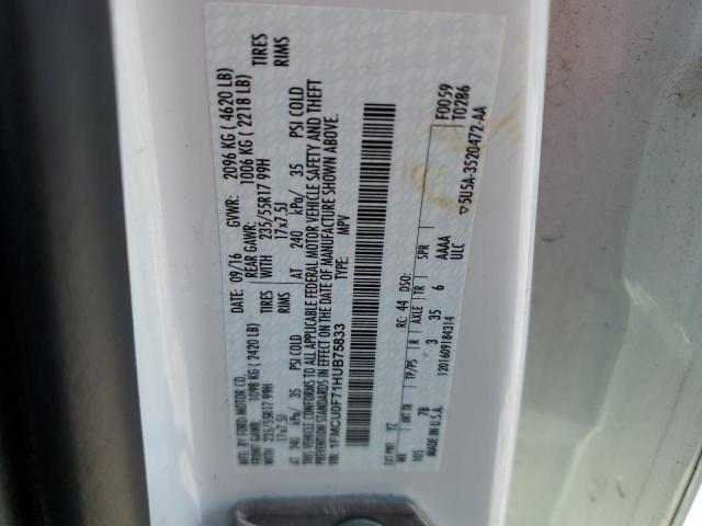 2017 FORD ESCAPE S - 1FMCU0F71HUB75833