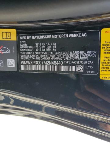 2021 MINI COOPER SE WMWXP3C07M2N46440