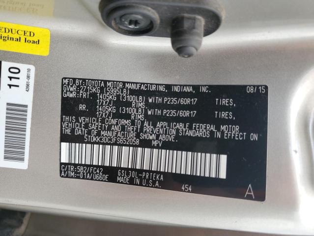 2015 TOYOTA SIENNA LE - 5TDKK3DC3FS652058
