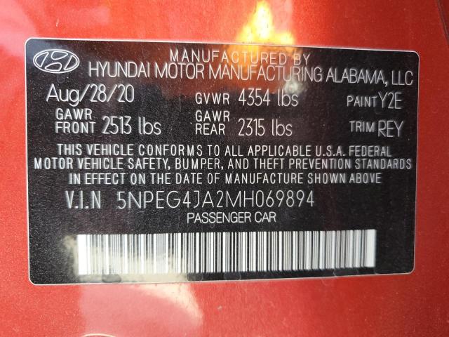 2021 HYUNDAI SONATA SE - 5NPEG4JA2MH069894